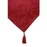 Elrene Home Fashions Poinsettia Elegance Table Runner