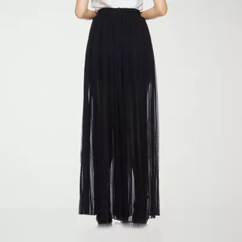 Premier Amour Womens Wide Leg Pleated Pant