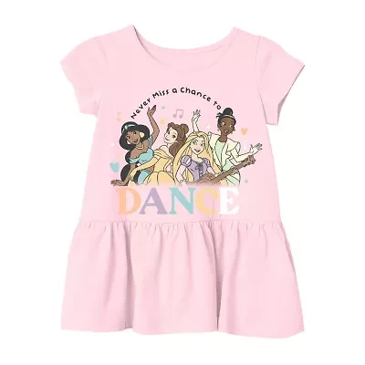 Xtreme Toddler Girls Crew Neck Short Sleeve Regular Fit Princess Graphic T-Shirt