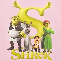 Little & Big Kid Girls Crew Neck Short Sleeve Regular Fit Shrek Graphic T-Shirt