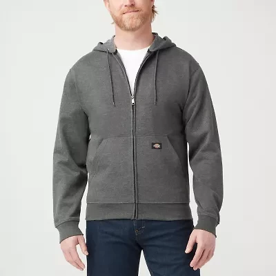 Dickies Midweight Fleece Mens Long Sleeve Zipper Big and Tall Hoodie
