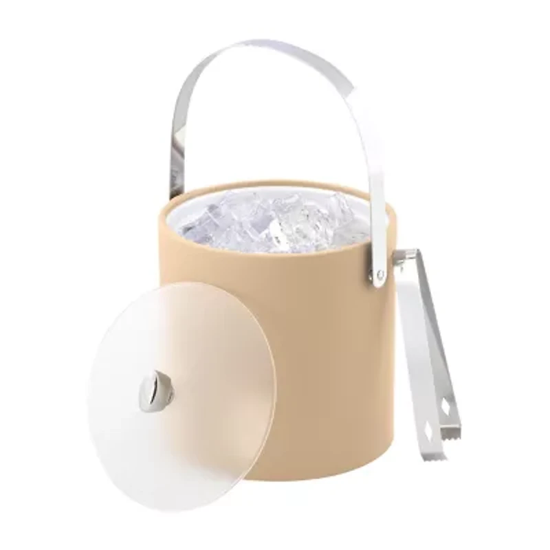 Kraftware Arc 3-pc. Ice Bucket + Tong Chrome Trim Set