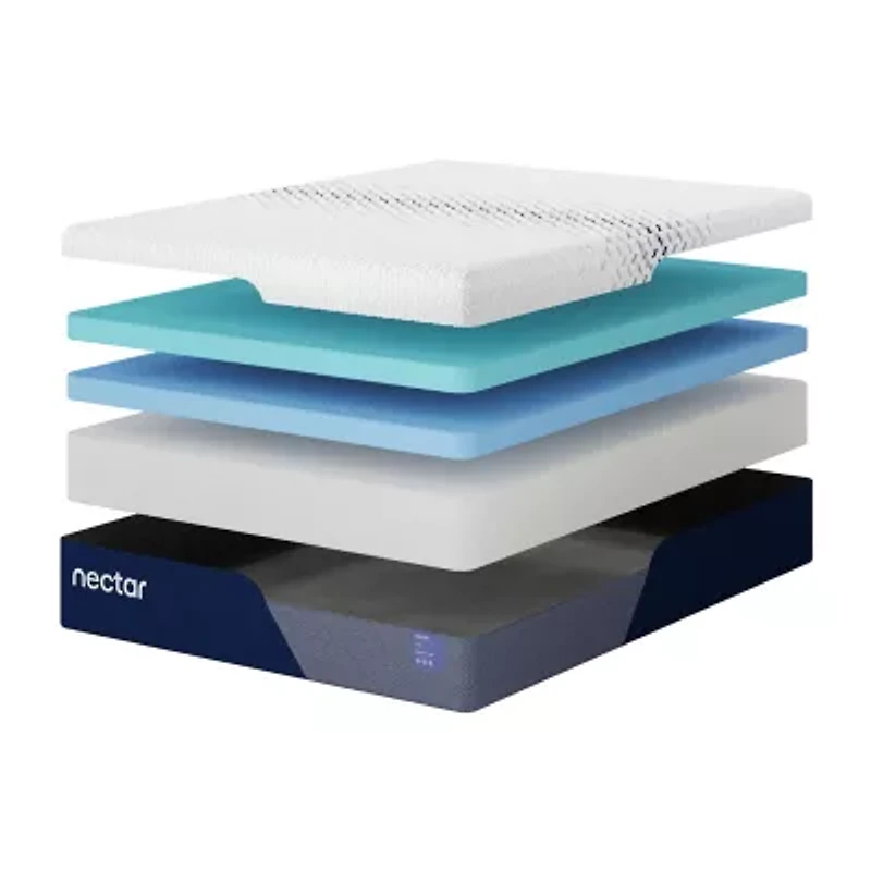 Nectar Luxe Memory Foam 5.1 14" Plush Mattress a Box