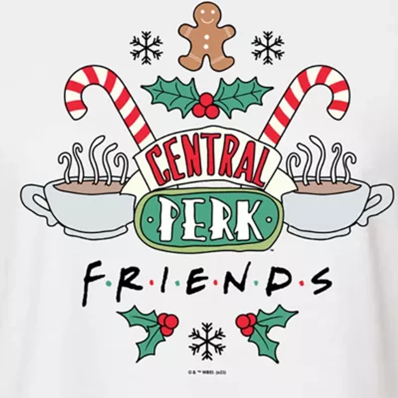 Friends Cropped Tee Womens Crew Neck Short Sleeve Graphic T-Shirt
