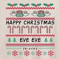 Friends Merry Christmas Eve Tee Womens Crew Neck Short Sleeve Graphic T-Shirt