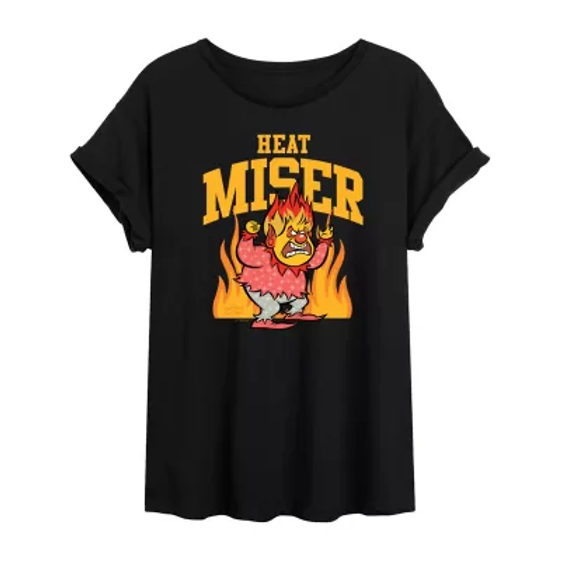 Heat Mister Tee Womens Crew Neck Short Sleeve Graphic T-Shirt