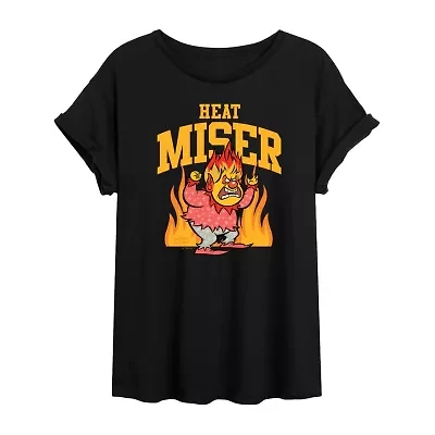 Heat Mister Tee Womens Crew Neck Short Sleeve Graphic T-Shirt