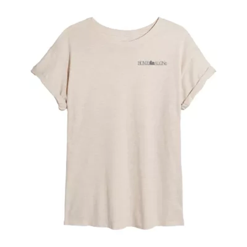 Home Alone Plan Tee Womens Crew Neck Short Sleeve Graphic T-Shirt