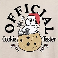 Peanuts Snoopy Offical Cookie Tester Tee Womens Crew Neck Short Sleeve Graphic T-Shirt