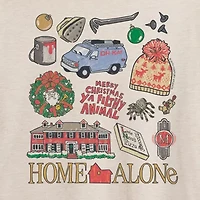 Home Alone Icon Womens Crew Neck Short Sleeve Regular Fit Graphic T-Shirt