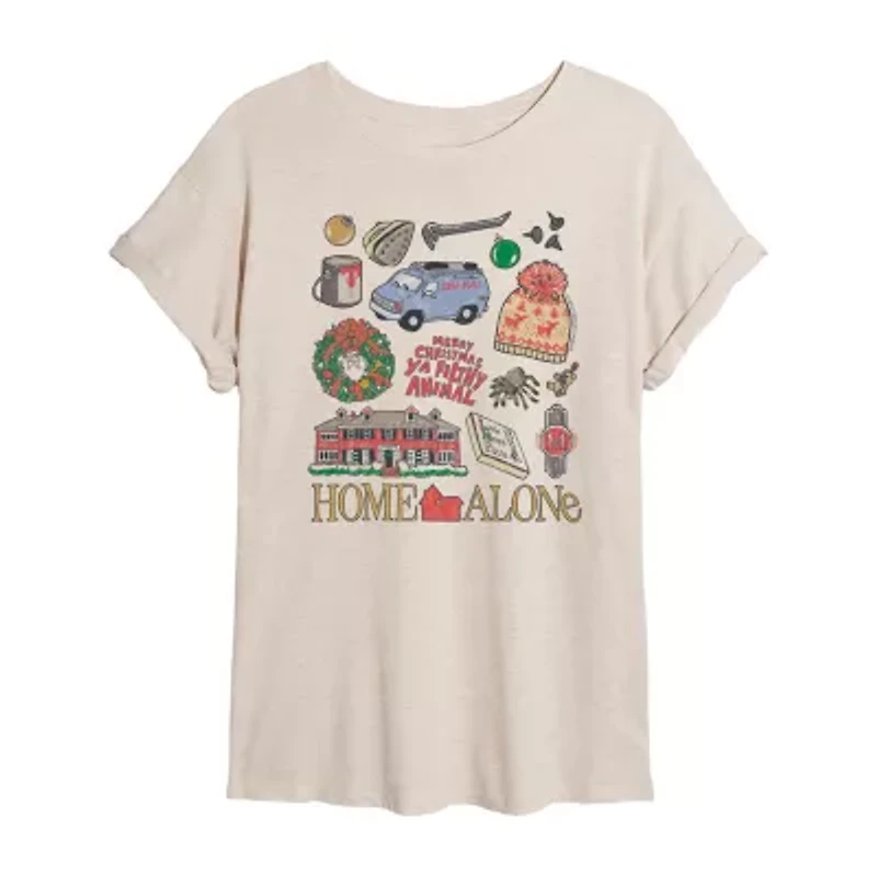Home Alone Icon Tee Womens Crew Neck Short Sleeve Graphic T-Shirt