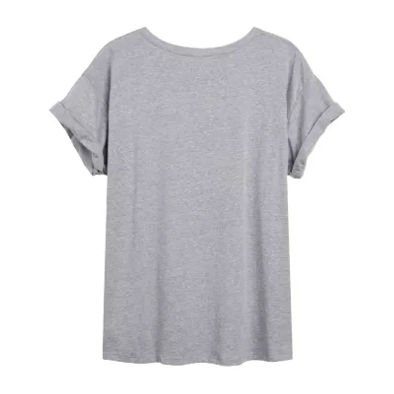 Peanuts Snoopy But First Presents Tee Womens Crew Neck Short Sleeve Graphic T-Shirt