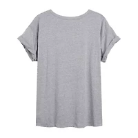 Peanuts Snoopy But First Presents Tee Womens Crew Neck Short Sleeve Graphic T-Shirt