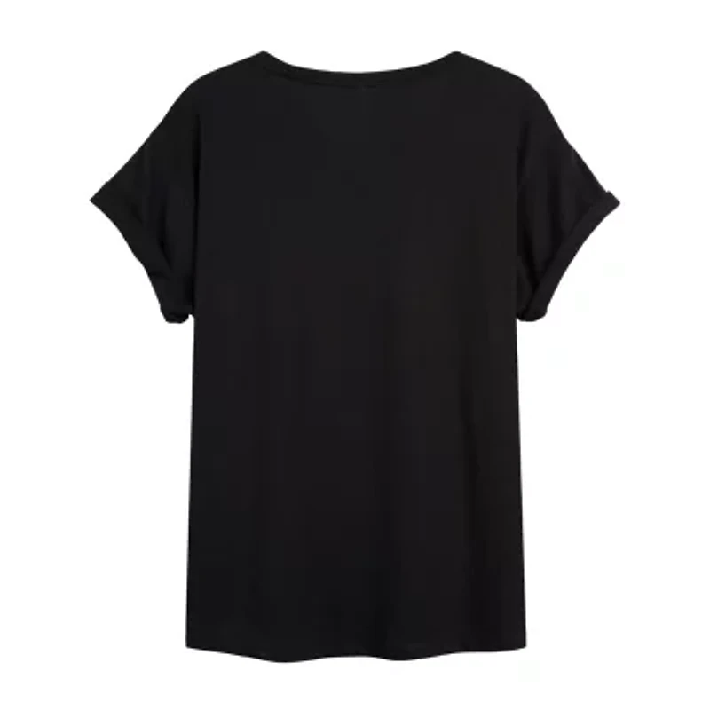 Mickey Mouse Icon Tee Womens Crew Neck Short Sleeve Graphic T-Shirt