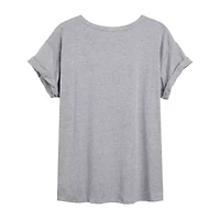 Pluto Reindeer Tee Womens Crew Neck Short Sleeve Graphic T-Shirt