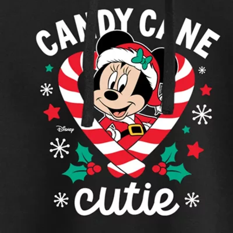 Minnie Mouse Candy Cane Cutie Hoodie Womens Long Sleeve