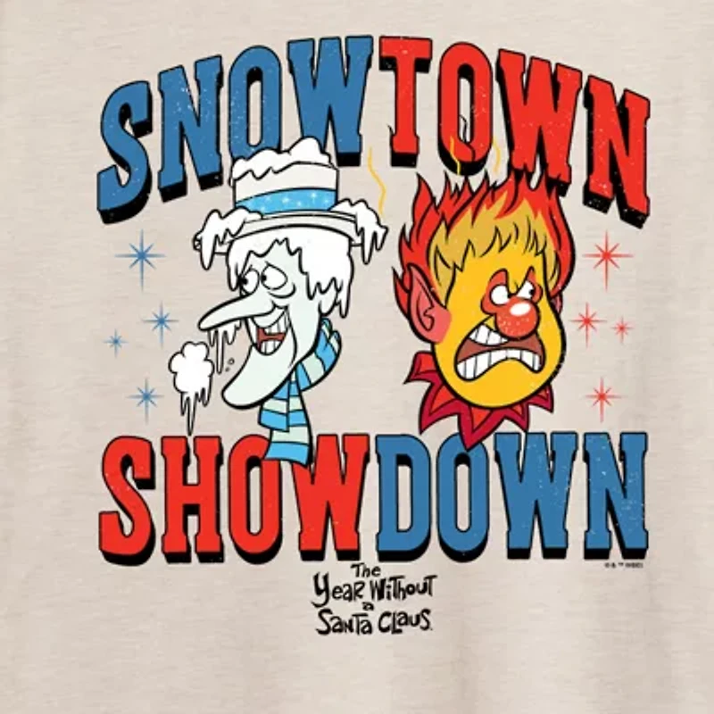 Snowtown Showdown Tee Womens Crew Neck Short Sleeve Regular Fit Graphic T-Shirt