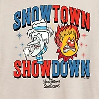 Snowtown Showdown Tee Womens Crew Neck Short Sleeve Regular Fit Graphic T-Shirt