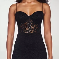 B. Smart Womens Juniors Sleeveless Glitter Bodycon Dress