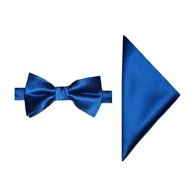 J. Ferrar Solid Bow Tie Set