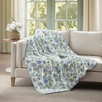 Laura Ashley Reversible Coco Washable Midweight Throw