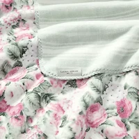 Laura Ashley Reversible Coco Plush Throw