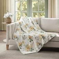 Laura Ashley Reversible Coco Plush Throw