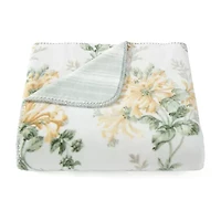Laura Ashley Reversible Coco Plush Throw