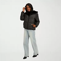 Jessica Simpson Womens Reversible Midweight Puffer Jacket