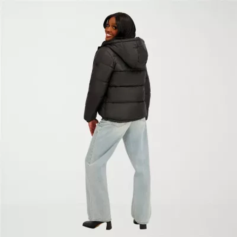 Jessica Simpson Womens Reversible Midweight Puffer Jacket