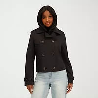 Jessica Simpson Womens Water Resistant Midweight Cropped Coat