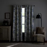 Martha Stewart Village Back Tab Blackout Set of 2 Curtain Panel