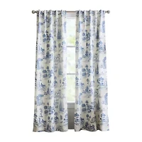 Martha Stewart Village Back Tab Blackout Set of 2 Curtain Panel