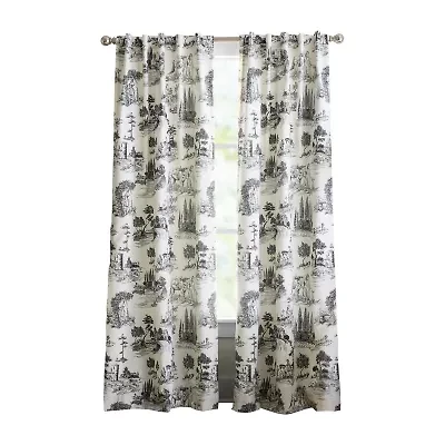 Martha Stewart Village Back Tab Blackout Set of 2 Curtain Panel
