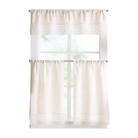 Peri Home Bahia 3-pc. Rod Pocket Kitchen Curtains & Drapes Window Set