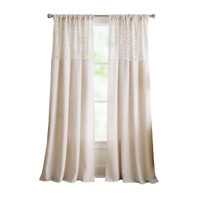 Peri Home Bahia Rod Pocket Light-Filtering Set of 2 Curtain Panel