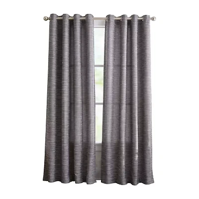 Martha Stewart Dayton Grommet Top Light-Filtering Set of 2 Curtain Panel