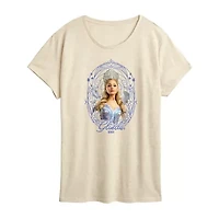 Glinda Frame Womens Scoop Neck Short Sleeve Regular Fit Wicked Graphic T-Shirt
