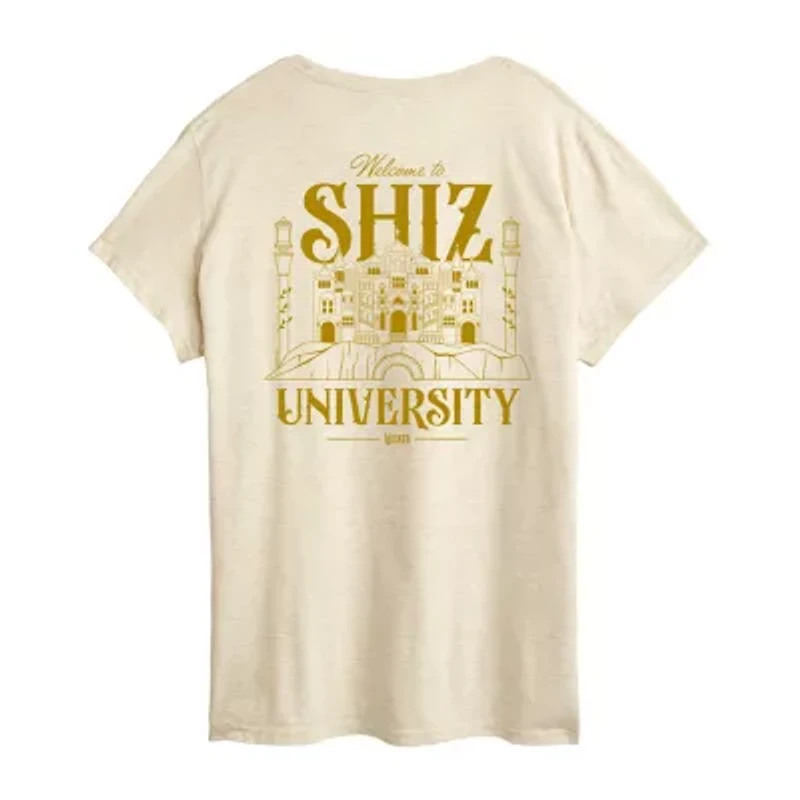 Shiz University Womens Crew Neck Short Sleeve Wicked Graphic T-Shirt