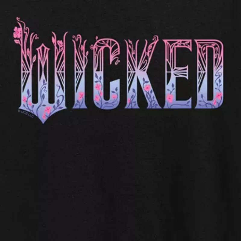Wicked Logo Womens Crew Neck Short Sleeve Graphic T-Shirt
