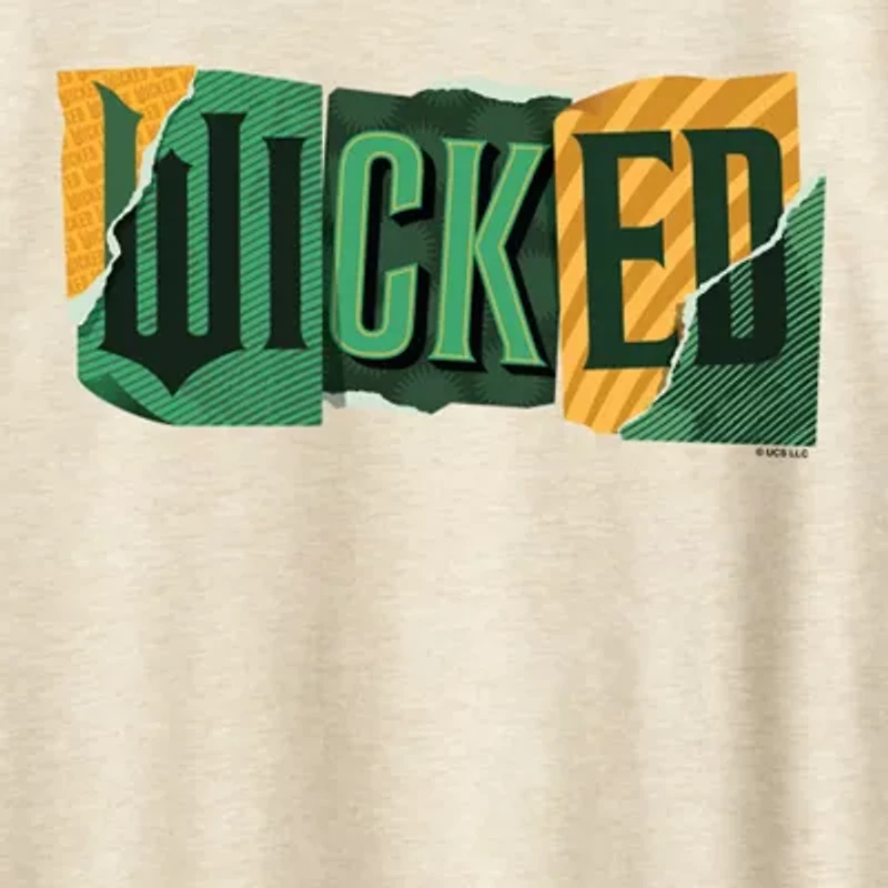 Wicked Logo Womens Crew Neck Short Sleeve Graphic T-Shirt