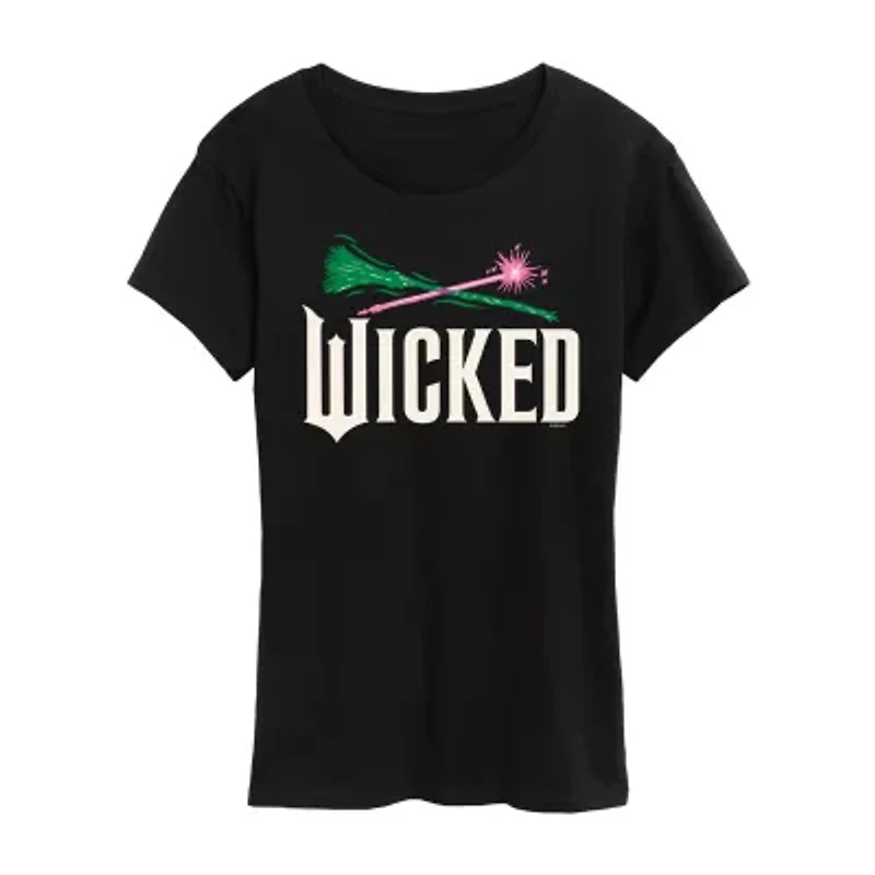 Wicked Icon Logo Womens Crew Neck Short Sleeve Graphic T-Shirt