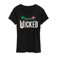Wicked Icon Logo Womens Crew Neck Short Sleeve Graphic T-Shirt
