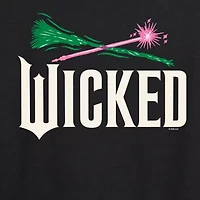 Wicked Icon Logo Womens Boat Neck Long Sleeve Graphic T-Shirt