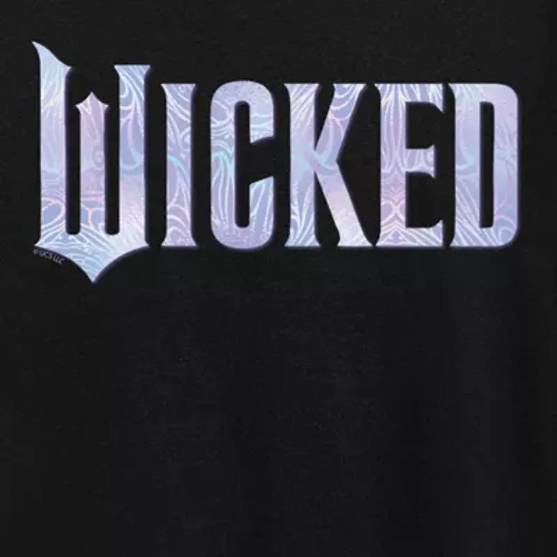 Wicked Sparkle Logo Womens Scoop Neck Short Sleeve Graphic T-Shirt