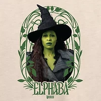 Elphaba Frame Womens Boat Neck Long Sleeve Wicked Graphic T-Shirt