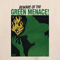 Elphaba Green Menace Womens Boat Neck Long Sleeve Wicked Graphic T-Shirt