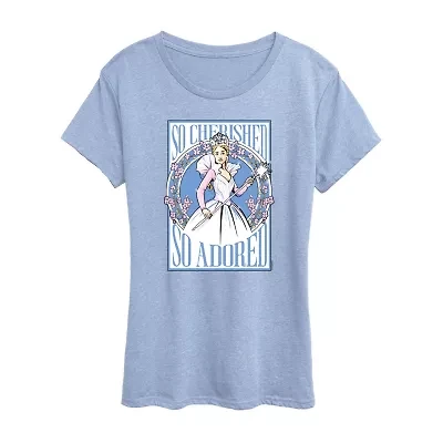 Glinda Poster Womens Crew Neck Short Sleeve Wicked Graphic T-Shirt
