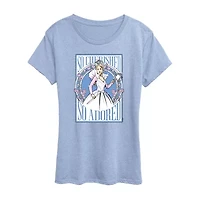 Glinda Poster Womens Crew Neck Short Sleeve Wicked Graphic T-Shirt