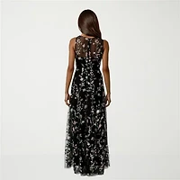 Rene by Ruiz Collection Womens Sleeveless Embroidered Evening Gown